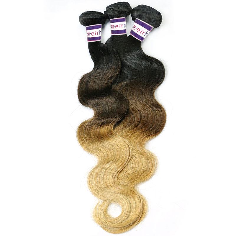 Ombre Brazilian Body Wave Hair 3 Tone Colors 1B/427 